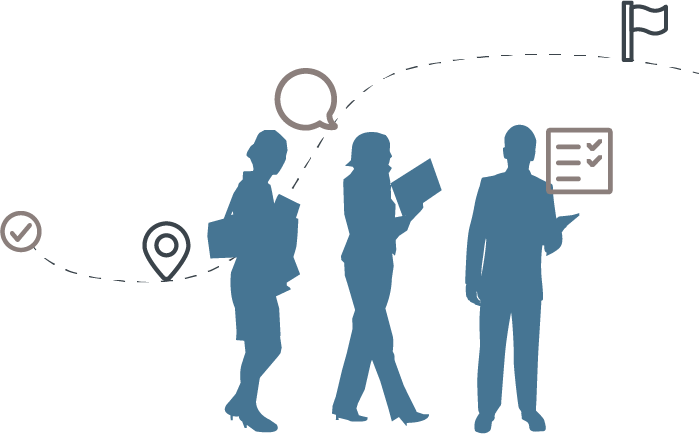 Pictogram werkende mensen